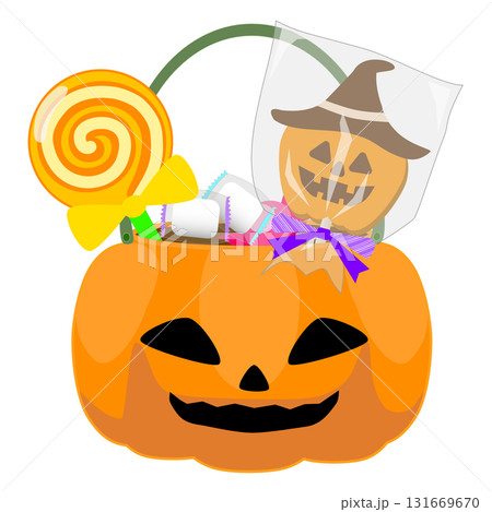 ハロウィンのお菓子バケツ ハロウィンのお菓子バケツ 131669670