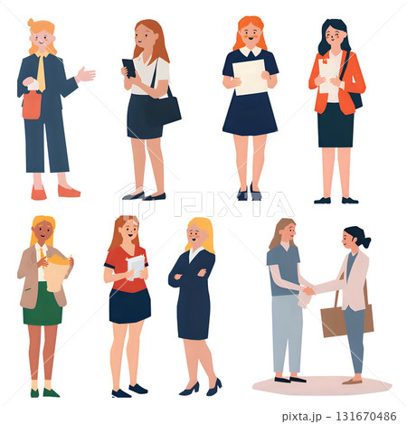 女性ポーズ集 131670486
