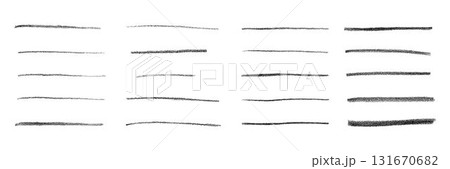 Crayon chalk brush stroke underline pen highlight. Vector hand drawn stoke element set for design texture templates, presentation, school, emphasis isolated on white background. Crayon chalk brush stroke underline pen highlight. Vector hand drawn stoke element set for design texture templates, presentation, school, emphasis isolated on white background. 131670682