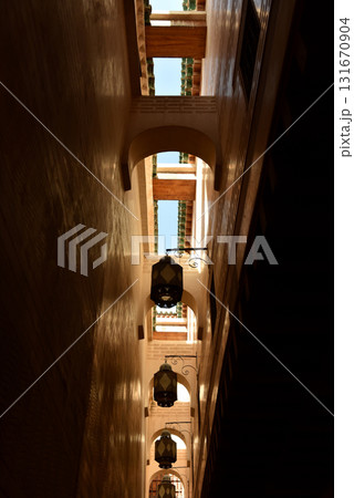 Traditional Moroccan architecture in Fez, Morocco 131670904