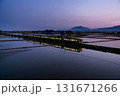 田園の中を走る電車 131671266
