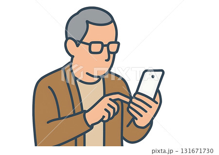 スマートフォンを操作する人 スマートフォンを操作する人 131671730