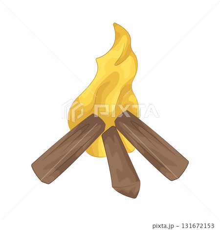 Illustration of campfire  131672153