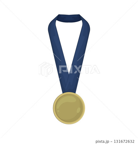 Illustration of soccer medal  131672632