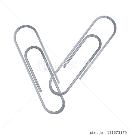 Illustration of paper clip  131673179