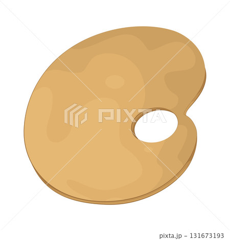 Illustration of paint palette  131673193