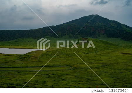 阿蘇・草千里の牧歌的な風景 阿蘇・草千里の牧歌的な風景 131673494
