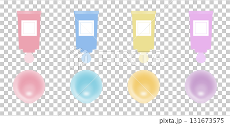 簡單的身體霜和乳液圖像素材 131673575