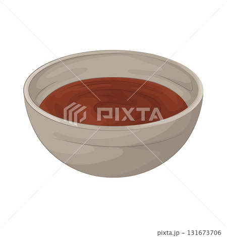 Illustration of sauce bowl Illustration of sauce bowl 131673706