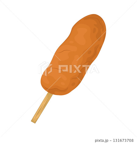 Illustration of corndog  131673708