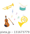 色々な楽器のイラスト 131673779