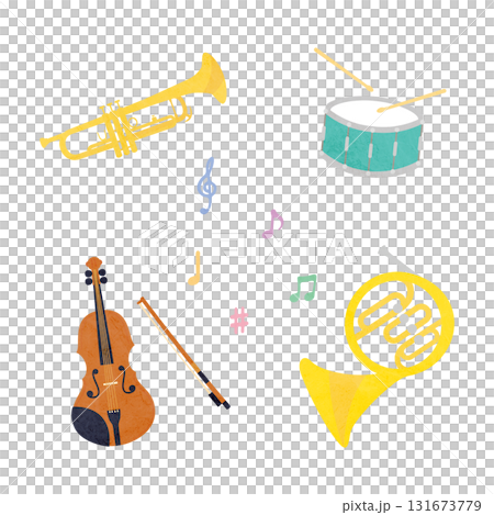 色々な楽器のイラスト 色々な楽器のイラスト 131673779