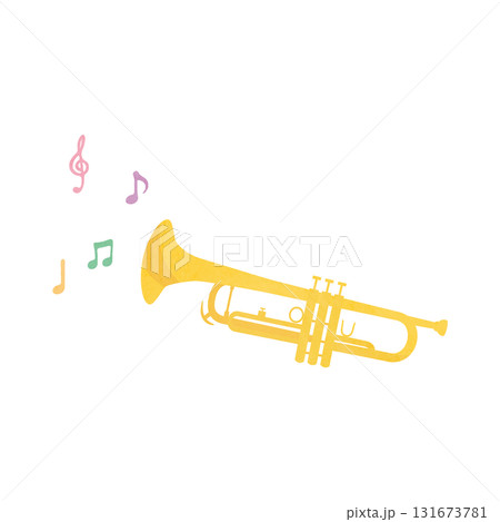 素材-楽器（トランペット）1 131673781