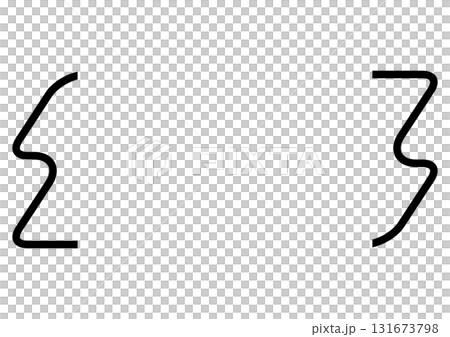 Monochrome jagged decorative bracket frame Monochrome jagged decorative bracket frame 131673798