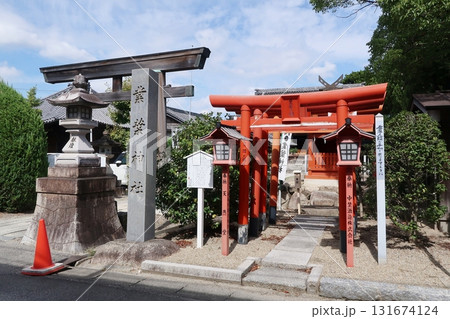 國盛酒の文化館近くにある業葉神社と斐芽の祠 131674124