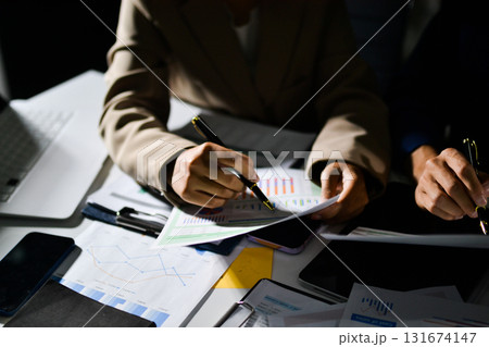 business people in meeting discussing plans together business people in meeting discussing plans together 131674147