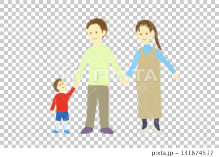 Smiling man, pregnant woman and boy holding hands Smiling man, pregnant woman and boy holding hands 131674517