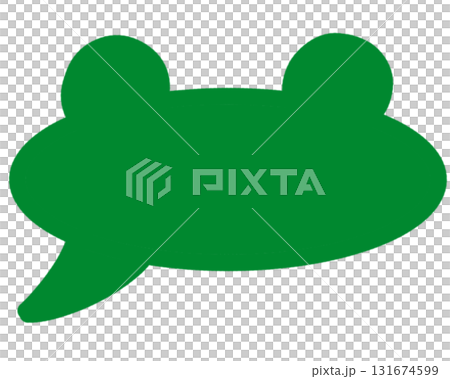 Speech bubble frog simple Speech bubble frog simple 131674599