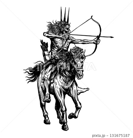 White Horseman Conquest or Pestilence drawing White Horseman Conquest or Pestilence drawing 131675187
