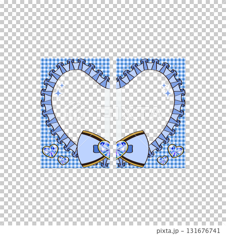 連結愛心情情侶 Instax 可愛偶像女僕家庭作業 Instax 藍色 131676741