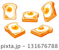 目玉焼きをのせたさっくりトースト5種セット 131676788
