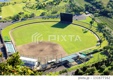 俯瞰した野球場 俯瞰した野球場 131677162