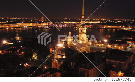 Aerial view of Peter and Paul Fortress in Russia Aerial view of Peter and Paul Fortress in Russia 131677749