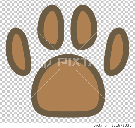 Paw ball icon illustration 131678330