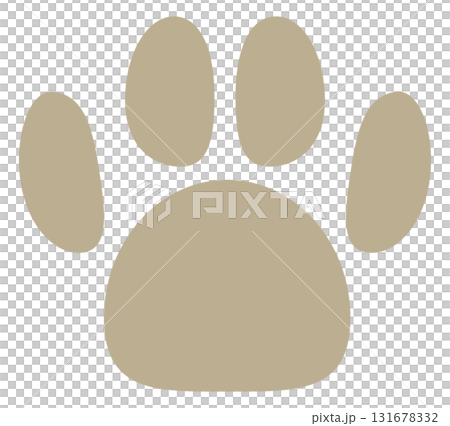 肉球のアイコンイラスト 131678332