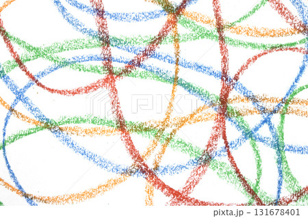 Swirly colour crayon pastel child like lines creative abstract background Swirly colour crayon pastel child like lines creative abstract background 131678401