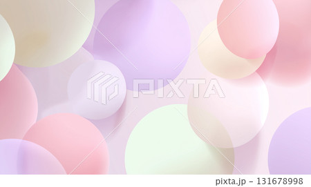 やわらかなパステルカラーの丸型抽象背景|優しさと可愛らしさを表現するフェミニンデザイン やわらかなパステルカラーの丸型抽象背景|優しさと可愛らしさを表現するフェミニンデザイン 131678998