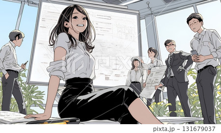 自信満々の女性リーダーが率いるプロジェクトチーム