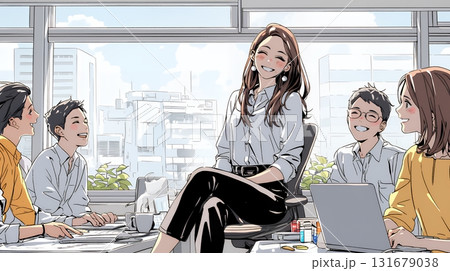 自信満々の女性リーダーが率いるプロジェクトチーム