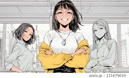 自信満々の女性リーダーが率いるプロジェクトチーム