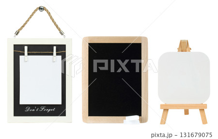 Set of different writable boards isolated on transparent background 131679075