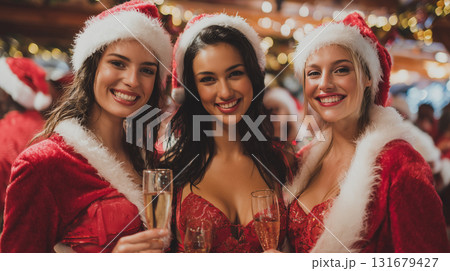 サンタガールたちのクリスマスパーティー 131679427