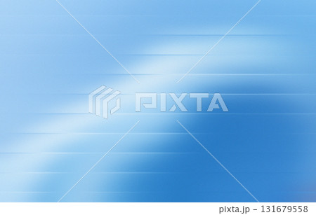 Blue Wave Gradient Abstract Curved Horizontal Motion Texture Art 131679558