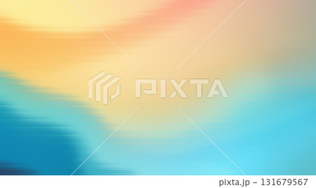 Yellow Blue Gradient Abstract Warm Cool Flow Texture Art 131679567
