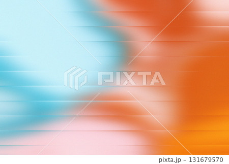 Blue Orange Pink Gradient Abstract Horizontal Blur Texture Art 131679570