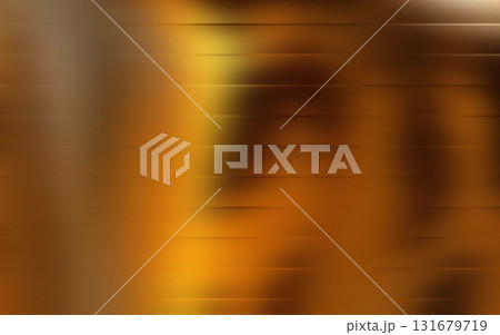 Orange Yellow Brown Abstract Horizontal Blurred Reflective Texture Background 131679719