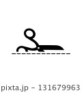 Cutting scissors icon. Scissors with cut lines symbols isolated on transparent background. Cutter business concept. Scissors icon page symbol for your website design Scissors icon logo, app, UI. 131679963