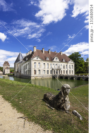 Chateau de Commarin, a historic French castle with moat Chateau de Commarin, a historic French castle with moat 131680914