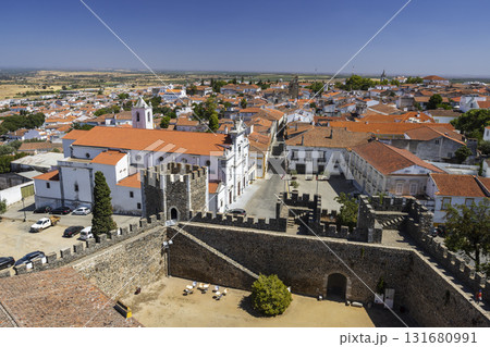 Beja historic center showcasing portuguese local architecture and castle Beja historic center showcasing portuguese local architecture and castle 131680991