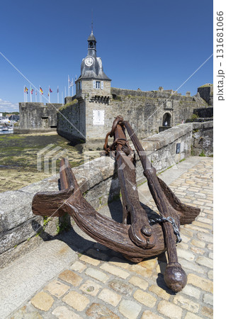 Old rusty anchor in front of Ville Close Concarneau Old rusty anchor in front of Ville Close Concarneau 131681066
