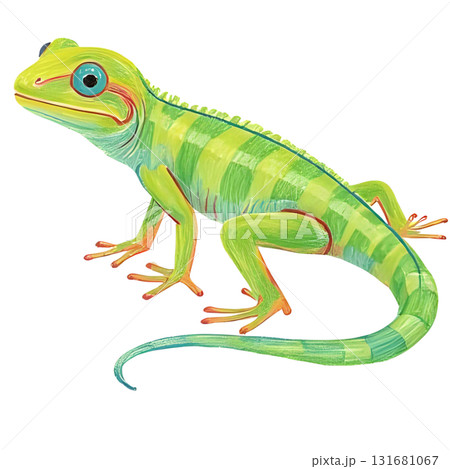 カラフルなトカゲのイラスト 131681067