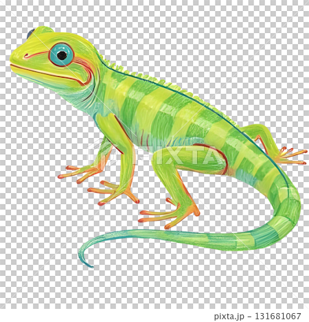 カラフルなトカゲのイラスト 131681067