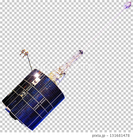 Military space navigation-communications satellite 131681478