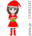 女の子のサンタ 131681587