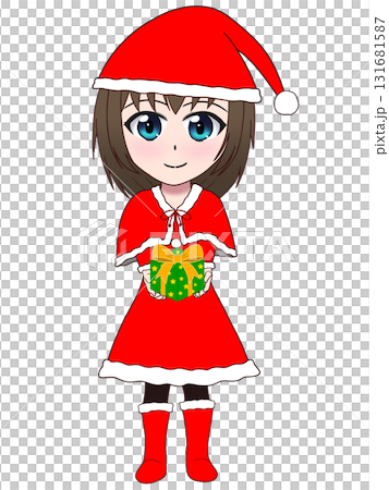 女の子のサンタ 131681587