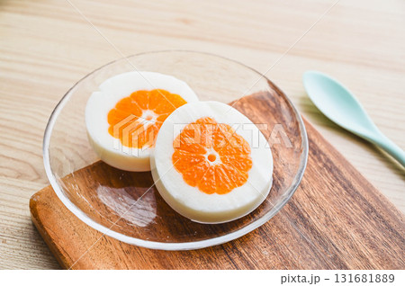 みかん丸ごと牛乳寒天 131681889